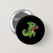 Chameleon doet aan boksen ronde button 5,7 cm (Voorkant /achterkant)