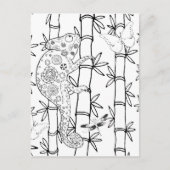 Chameleon Doodle Briefkaart (Voorkant)
