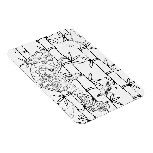 Chameleon Doodle Magneet (Rechterzijde)