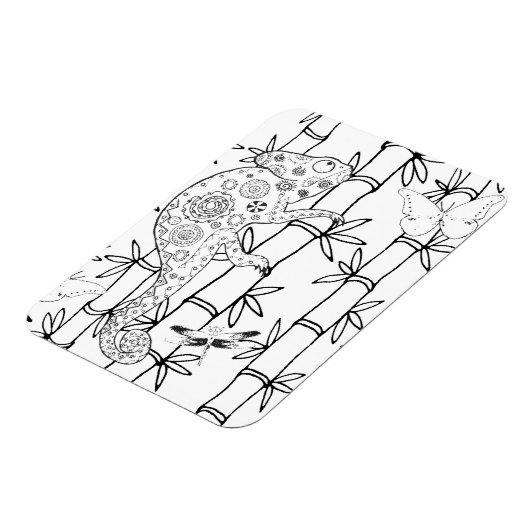 Chameleon Doodle Magneet (Linkerzijde)