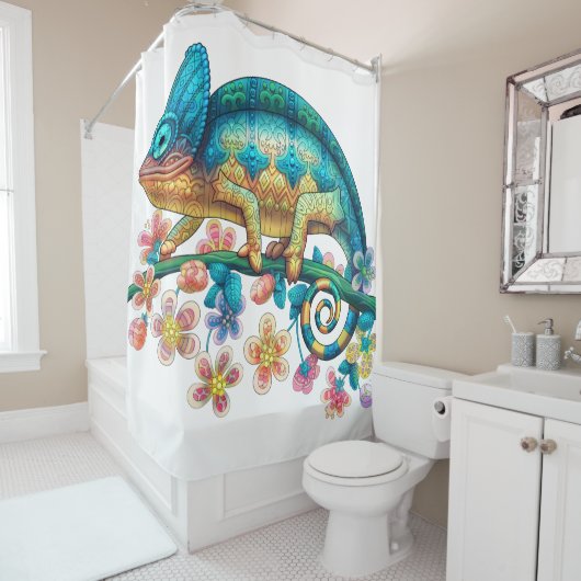 Chameleon Douchegordijn (In situ)