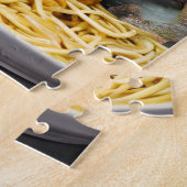 Chameleon Eating Spaghetti Jigzaag Puzzle Legpuzzel (Zijkant)