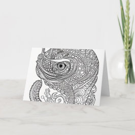 Chameleon Face Notitiekaartje
