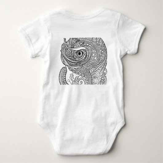 Chameleon Face Romper (Achterkant)