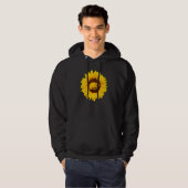 Chameleon for Women Mannen Lizard Animal Sunflower Hoodie (Voorkant volledig)
