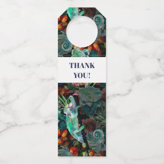 Chameleon Garden Bottle Hanger Labels (Voorkant)