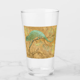 Chameleon (hagedis) (reptiel) (Mughal Art) (Aziati Glas