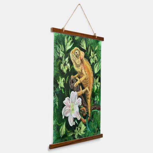 Chameleon Hanging Tapestry Hangend Wandkleed (Gebogen)