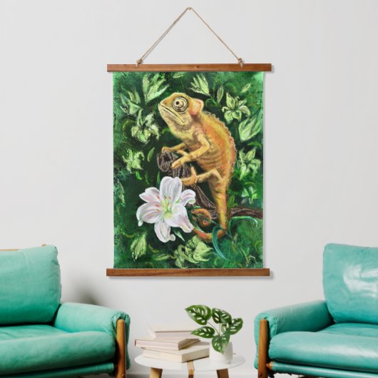 Chameleon Hanging Tapestry Hangend Wandkleed (Woonkamer)