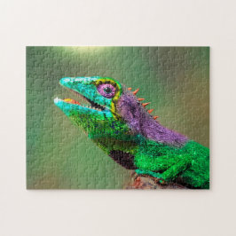 Chameleon Head Close, Jigzaag Puzzle Legpuzzel