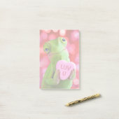 Chameleon Heart (Luv U) Post-it® Notes (Op bureau)