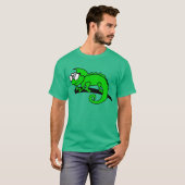 Chameleon hipster koelt dierlijk design af. t-shirt (Voorkant volledig)