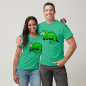 Chameleon hipster koelt dierlijk design af. t-shirt (Unisex)