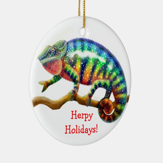  Chameleon Holiday Ornament (Rechts)