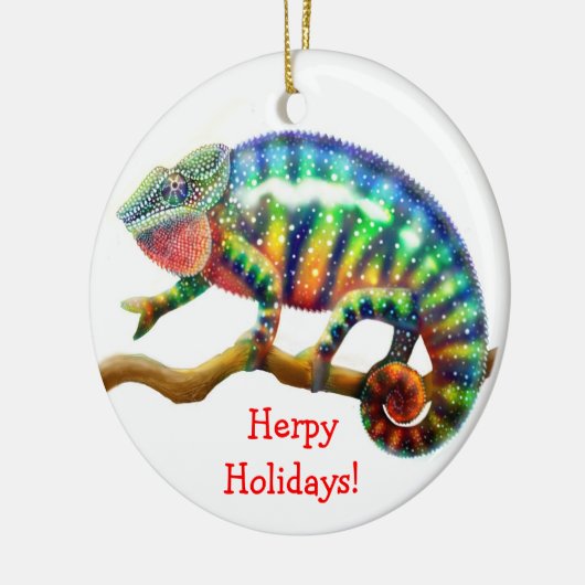  Chameleon Holiday Ornament (Links)