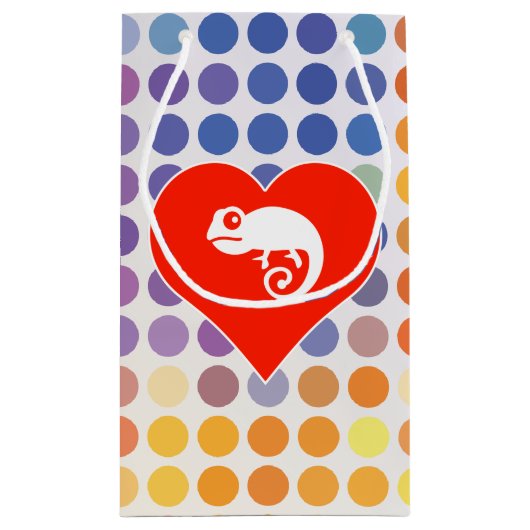 Chameleon Icon Klein Cadeauzakje (Achterkant)