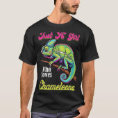 Chameleon is gewoon een meisje dat van Chameleons  T-shirt (Voorkant)