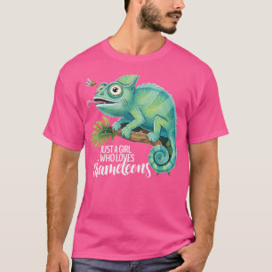 Chameleon is gewoon een meisje dat van Chameleons T-shirt