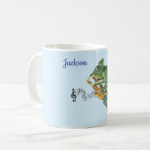 Chameleon Jazz Saxophone Koffiemok (Voorkant links)