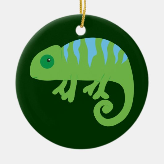 Chameleon Keramisch Ornament (Voorkant)