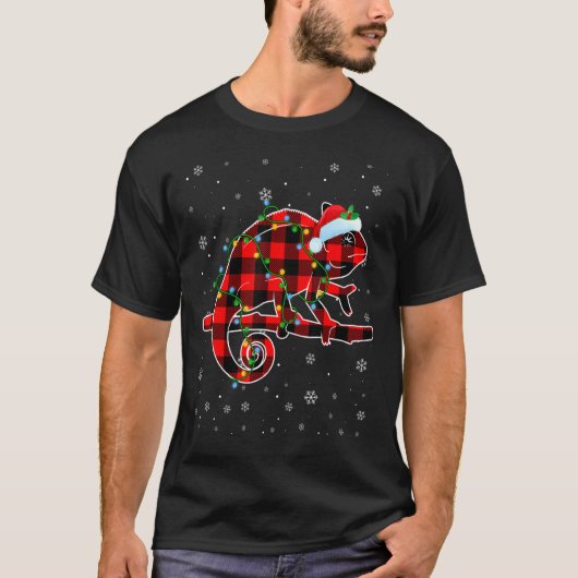 Chameleon Kerstkerstkerstkerstkerstkerstkerstmis m T-shirt (Voorkant)