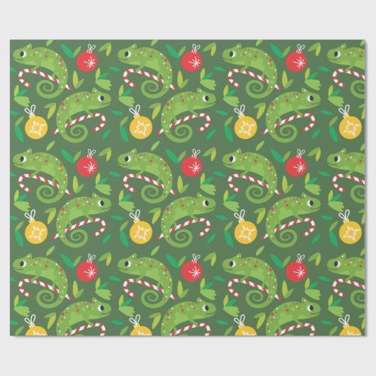 Chameleon-kerstwrapppapier Cadeaupapier (Vlak)