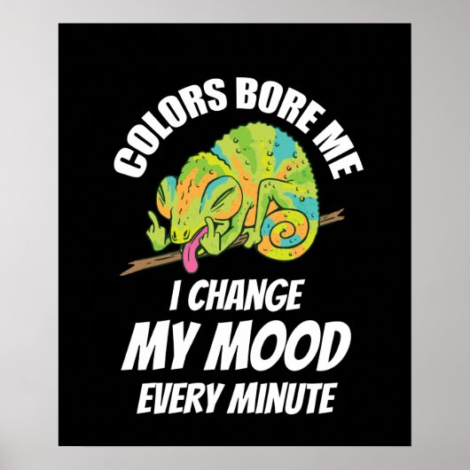 Chameleon - kleuren zijn aan het merken poster (Voorkant)