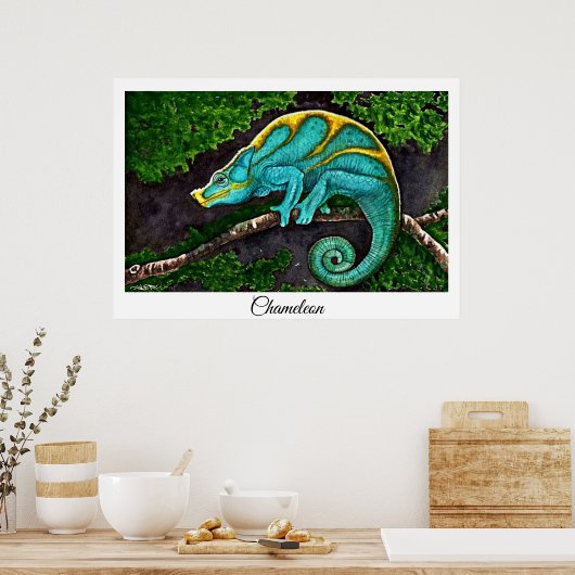 Chameleon Life Poster (Keuken)