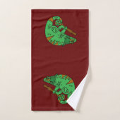Chameleon Lizard Bad Handdoek (Handdoek)