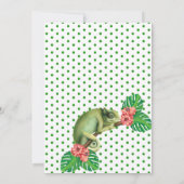 Chameleon Lizard Second Birthday Kaart (Achterkant)