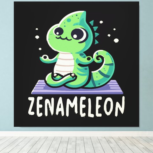 Chameleon Lover Canvas Afdruk (Insitu (Houten vloer))