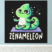 Chameleon Minnaar Canvas Afdruk (Insitu (Houten vloer))