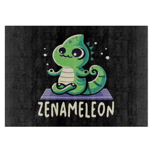 Chameleon Minnaar Snijplank (Voorkant)