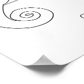 Chameleon Outline Tekening Posters (Hoek)