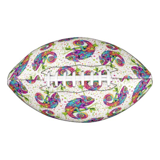 Chameleon Paint Vlekken Waterverf Style American Football (Voorkant)