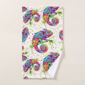 Chameleon Paint Vlekken Waterverf Style Bad Handdoek (Handdoek)