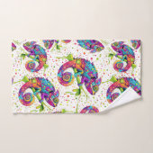 Chameleon Paint Vlekken Waterverf Style Bad Handdoek (Handdoek)