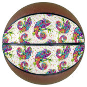 Chameleon Paint Vlekken Waterverf Style Basketbal (Voorkant)