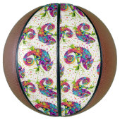 Chameleon Paint Vlekken Waterverf Style Basketbal (Verticaal)