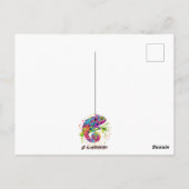 Chameleon Paint Vlekken Waterverf Style Briefkaart (Achterkant)