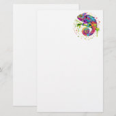 Chameleon Paint Vlekken Waterverf Style Briefpapier (Voorkant / Achterkant)