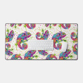 Chameleon Paint Vlekken Waterverf Style Bureaumat (Keyboard & Muis)