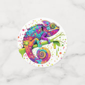 Chameleon Paint Vlekken Waterverf Style Confetti (Kleine voorkant)