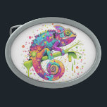 Chameleon Paint Vlekken Waterverf Style Gesp<br><div class="desc">Chameleon Paint Vlekken Waterverf Stijl bizarre surrealistische kunst. Originele Vector Logo Illustratie Copyright BluedarkArt.</div>