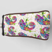 Chameleon Paint Vlekken Waterverf Style Golfheadcover (Voorkant)