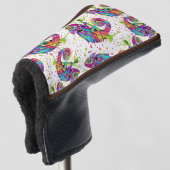 Chameleon Paint Vlekken Waterverf Style Golfheadcover (3/4 voorkant)
