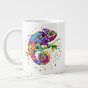 Chameleon Paint Vlekken Waterverf Style Grote Koffiekop
