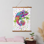 Chameleon Paint Vlekken Waterverf Style Hangend Wandkleed (Slaapkamer)