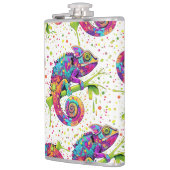 Chameleon Paint Vlekken Waterverf Style Heupfles (Links)