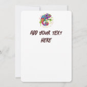 Chameleon Paint Vlekken Waterverf Style Kaart (Achterkant)